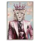 OBRAZ NA PŁÓTNIE KING -B- W RAMIE 82X4,5X122 cm